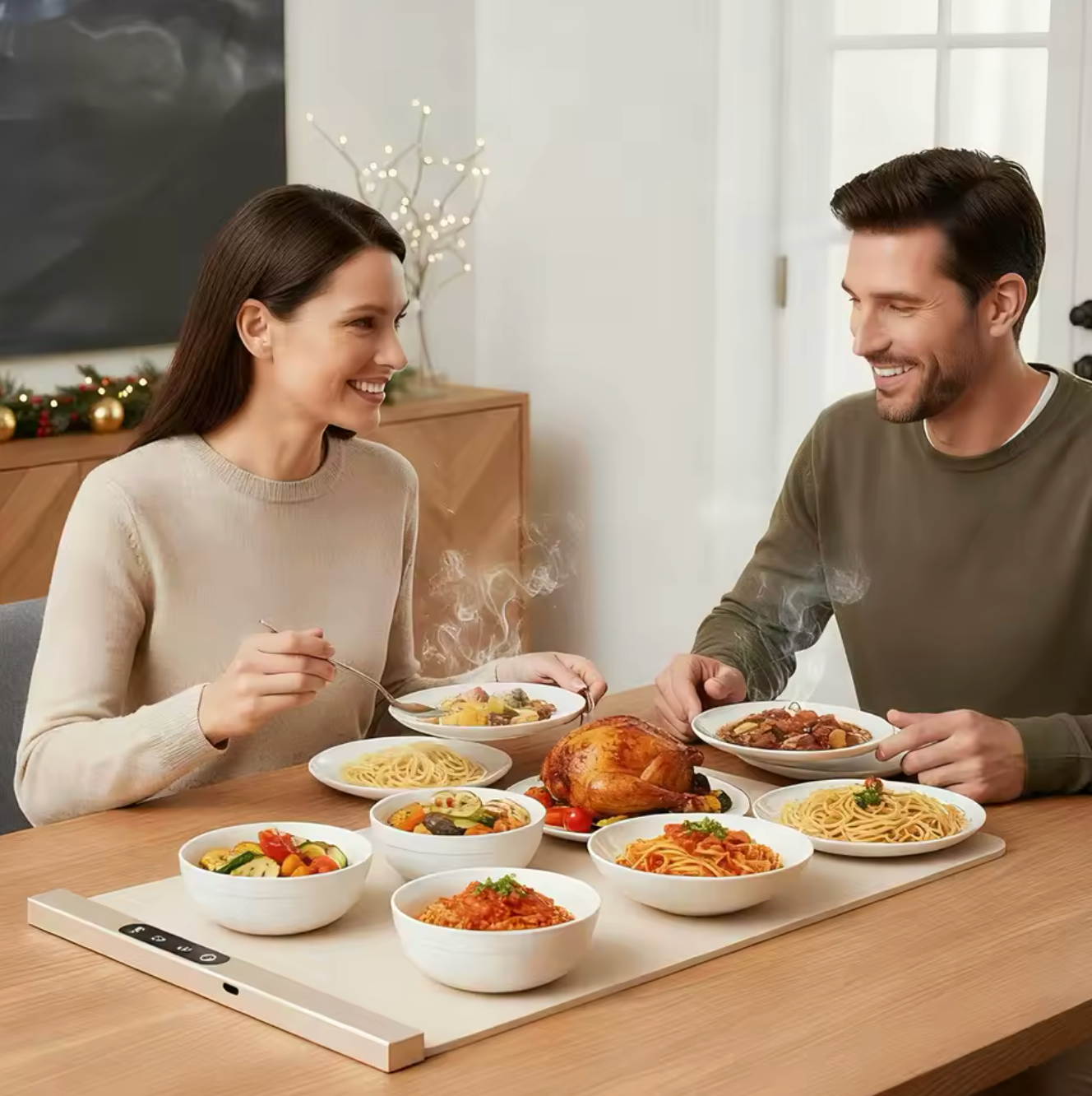 Älykäs lämmitysalusta - Pidä ruokasi kuumana pitkään 